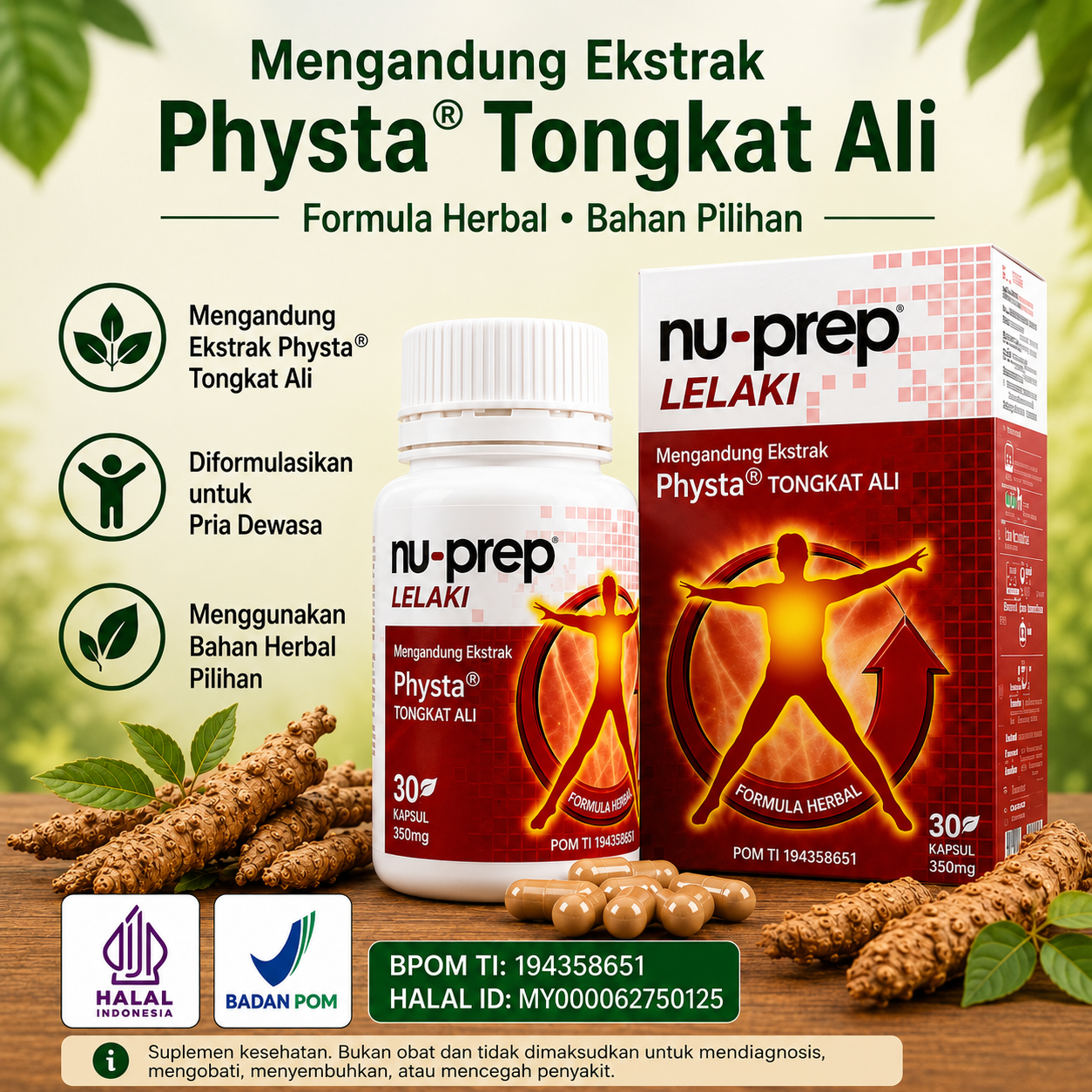 nu-prep Lelaki product information